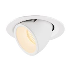 SLV 1005937 NUMINOS M Gimble LED 2700K Downlight 55Deg UGR22 17.5W 1600lm 500mA 13.5x9.5cm White/White