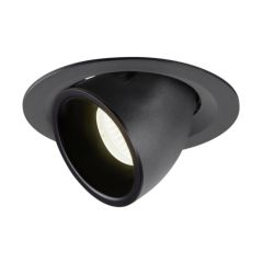 SLV 1005957 NUMINOS M Gimble LED 4000K Downlight 20Deg UGR22 17.5W 1600lm 500mA 13.5x9.5cm Black/Black