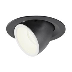 SLV 1005964 NUMINOS M Gimble LED 4000K Downlight 55Deg UGR22 17.5W 1750lm 500mA 13.5x9.5cm Black/White