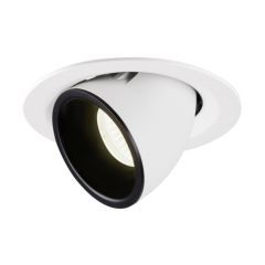 SLV 1005966 NUMINOS M Gimble LED 4000K Downlight 20Deg UGR22 17.5W 1600lm 500mA 13.5x9.5cm White/Black