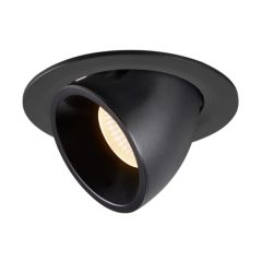 SLV 1005981 NUMINOS L Gimble LED 2700K Downlight 55Deg UGR22 25.4W 2150lm 700mA 16x11.5cm Black/Black