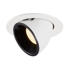 SLV 1006005 NUMINOS L Gimble LED 3000K Downlight 40Deg UGR22 25.4W 2150lm 700mA 16x11.5cm White/Black