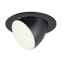 SLV 1006015 NUMINOS L Gimble LED 4000K Downlight 40Deg UGR22 25.4W 2450lm 700mA 16x11.5cm Black/White