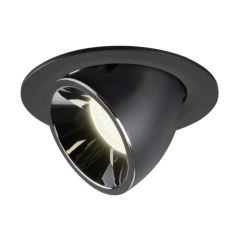SLV 1006016 NUMINOS L Gimble LED 4000K Downlight 40Deg UGR22 25.4W 2350lm 700mA 16x11.5cm Black/Chrome