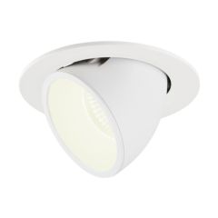 SLV 1006021 NUMINOS L Gimble LED 4000K Downlight 20Deg UGR22 25.4W 2450lm 700mA 16x11.5cm White/White