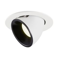 SLV 1006026 NUMINOS L Gimble LED 4000K Downlight 55Deg UGR22 25.4W 2350lm 700mA 16x11.5cm White/Black