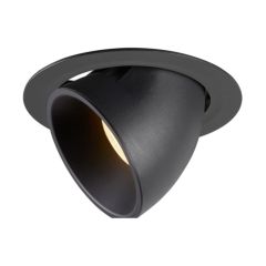 SLV 1006053 NUMINOS XL Gimble LED 3000K Downlight 55Deg UGR22 37.4W 3300lm 1000/1050mA 19x13.5cm Black/Black