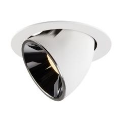 SLV 1006058 NUMINOS XL Gimble LED 3000K Downlight 20Deg UGR22 37.4W 3500lm 1000/1050mA 19x13.5cm White/Chrome