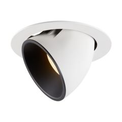 SLV 1006059 NUMINOS XL Gimble LED 3000K Downlight 40Deg UGR22 37.4W 3300lm 1000/1050mA 19x13.5cm White/Black