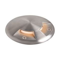 SLV 1006173 SMALL PLOT 2 Outlet Cover 10.3x1.7cm Stainless Steel