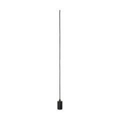 SLV 132690 FITU E27 Pendant c/w 5m Cable (Open End) 60W 220-240V 500x9.1x4.4cm Black Aluminium