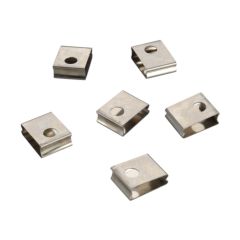 SLV 145551 EUTRAC Spring Clip Pack of 6 2x1x2.5cm Grey Steel