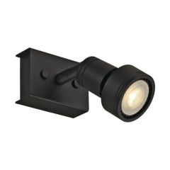 SLV 147360 PURI Single GU10 QPAR51 IP20 Spotlight 50W 230V 8.6x5.6x8.6cm Black Aluminium