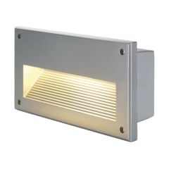 SLV 229062 BRICK DOWNUNDER Recessed E14 C35 Wall Light IP44 40W 230V 22.7x12.5x8.5cm Grey Aluminium