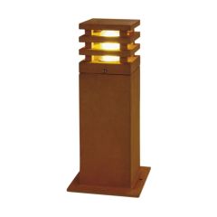 SLV 229420 RUSTY 40 E27 TC-DSE IP55 Post Light 11W 230V 40x12x12cm Rust