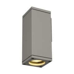 SLV 229524 THEO Square GU10 QPAR51 IP44 Wall Light 35W 230V 7x18x7.5cm Grey Aluminium