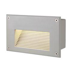 SLV 229702 BRICK DOWNUNDER Recessed LED 3000K Wall Light CRI90 IP54 1.4W 30lm 230V 17x10.5x7cm Grey Aluminium