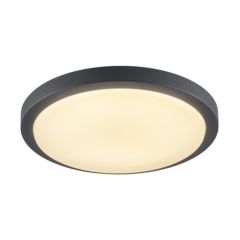 SLV 229975 AINOS Round LED 3000K c/w Sensor Luminaire 120Deg CRI90 IP44 IK90 22W 1430lm 100-277V 30x6.5cm Anthracite Aluminium