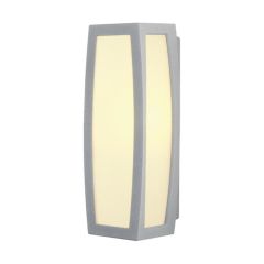 SLV 230084 MERIDIAN BOX SENSOR E27 TC-SE IP54 Wall Light 25W 230V 13.5x38x14cm Grey Aluminium