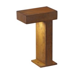 SLV 230090 RUSTY PATHLIGHT GX53 TCR-TSE IP44 Post Light 9W 230V 15.5x25x40cm Rust