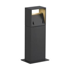 SLV 232115 LOGS 40 Square LED 3000K CRI90 IP44 Post Light 8W 420lm 100-240v 13x8x39.5cm Anthracite Aluminium