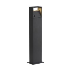 SLV 232125 LOGS 70 Square LED 3000K CRI90 IP44 Post Light 8W 420lm 100-240V 13x8x69.5cm Anthracite Aluminium