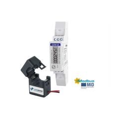 Single Phase DIN Rail Digital kWH Meter, MID approved, Modbus, CT, Multifunction