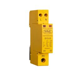 SPD SY2D DP Single Module Type 2+3 Surge Arrester 1 Phase & Neutral IP20 5/20kA 275V