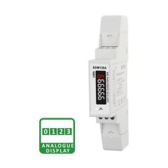 Eastron Single Phase Analogue 45A DIN Rail kWH Meter, MID approved, Direct Connected, Pulse