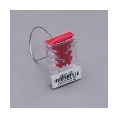 Red Anchor Meter Seals c/w Twisted Galvanised Sealing Wire Pack=100