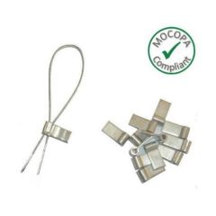 Copper Ferrule Flag Style Meter Seals c/w High Strength Wire Pack=100