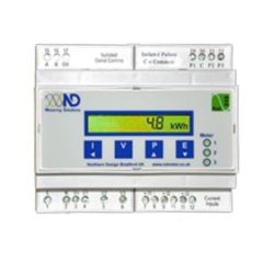 ND Metering 3x Single Phase DIN Rail Electricity Meter, CT Operated, Pulse