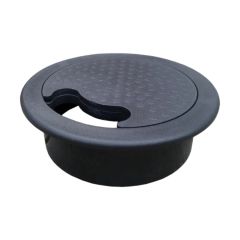 Tass DGB80 80mm Plastic Desk Grommet Black