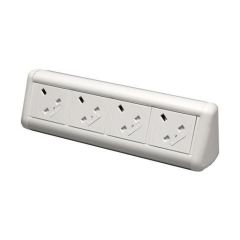 Tass MAXID4 Power Unit Maxi Desk Top 4x5A 270x80x66mm White