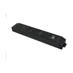 Tass PP4/USB Power Unit Under Desk 4xSocket Dual USB 4x5A 400x42x62mm Black