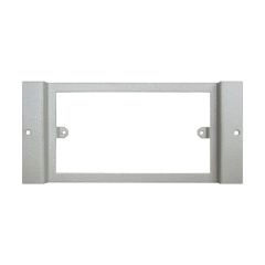 Tass STO287/FM Plate Accessory Flush Standard Twin 185x89mm Light Grey Galvanised Steel