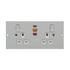 Tass STO291/RCD/BG Twin Switched RCD Protected Sockets Type A - BG Style 
