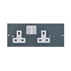 Tass STO300/LH Twin Swd Socket L/H 13A