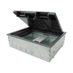 Tass TSB2/80-RCD 2C Screed Floor Box (RCD Compatible) 266x212x80mm c/w 20 & 25mm Knockouts