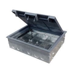 Tass TSB3S/75 3C Compact Screed Floor Box 266x212x75mm c/w 20 & 25mm Knockouts