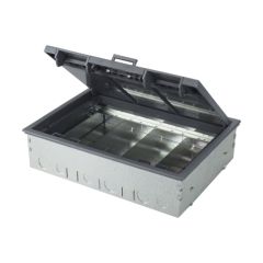 Tass TSB4/75 4C Screed Floor Box 303x221x75mm c/w 20 & 25mm Knockouts