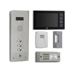 Bell TB3/VRS 3 Button Vandal Resistant Surface Mounted Video Kit With Tabellet