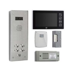 Bell TB4/VRS 4 Button Vandal Resistant Surface Mounted Video Kit With Tabellet