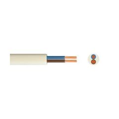 2 Core Round Flexible Cable 1.0mmSQ 3182Y White 100M