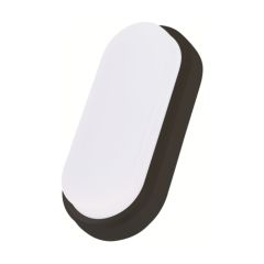 Timeguard LEDSO12B 12W Slimline LED Energy Saver IP54 Oval Wall/Ceiling Light – Black