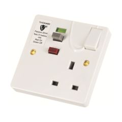 Timeguard RCD02WPVN Valiance+® RCD Protected Single Gang White Switched Socket – Passive