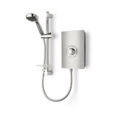 Triton ASP08BRSTL Aspirante Electric c/w Full Shower Kit 8.5kW 300x200x94mm Brushed Steel