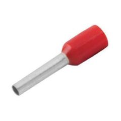 Unicrimp QBFR1 Insulated Bootlace Ferrule Red Pack=100