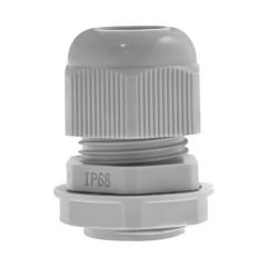 Unicrimp QCGM20LGRY 20mm Nylon Cable Gland (L) Grey Pack=10