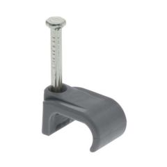 Unicrimp QDC2 6x10mm Flat Double Cable Clips Grey Pack=100